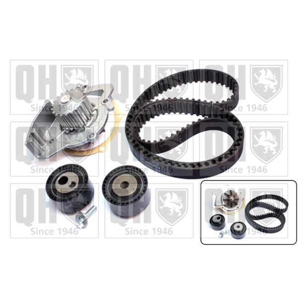 1 kit de distribution + 1 pompe à eau Quinton Hazell QBPK6830