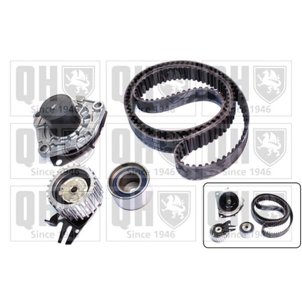 1 kit de distribution + 1 pompe à eau Quinton Hazell QBPK6870