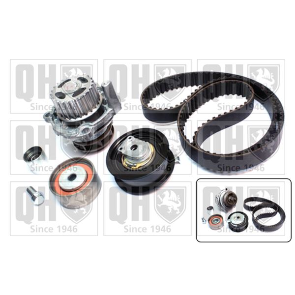 1 kit de distribution + 1 pompe à eau Quinton Hazell QBPK6990