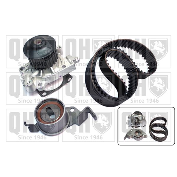1 kit de distribution + 1 pompe à eau Quinton Hazell QBPK7020