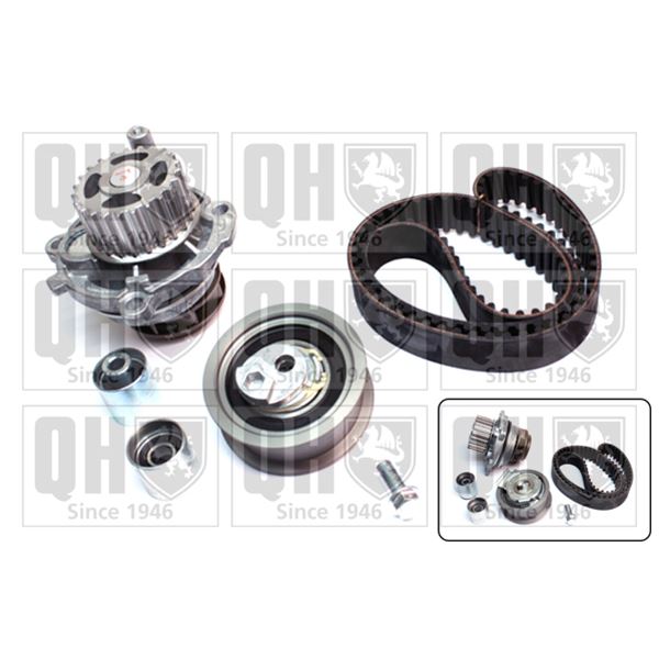 1 kit de distribution + 1 pompe à eau Quinton Hazell QBPK7081