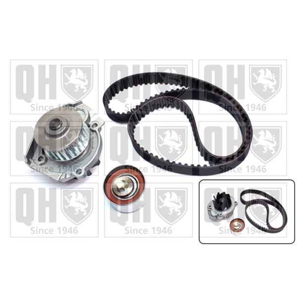 1 kit de distribution + 1 pompe à eau Quinton Hazell QBPK7171