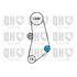 1 kit de distribution + 1 pompe à eau Quinton Hazell QBPK7182