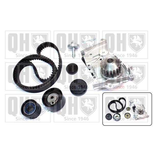 1 kit de distribution + 1 pompe à eau Quinton Hazell QBPK7491