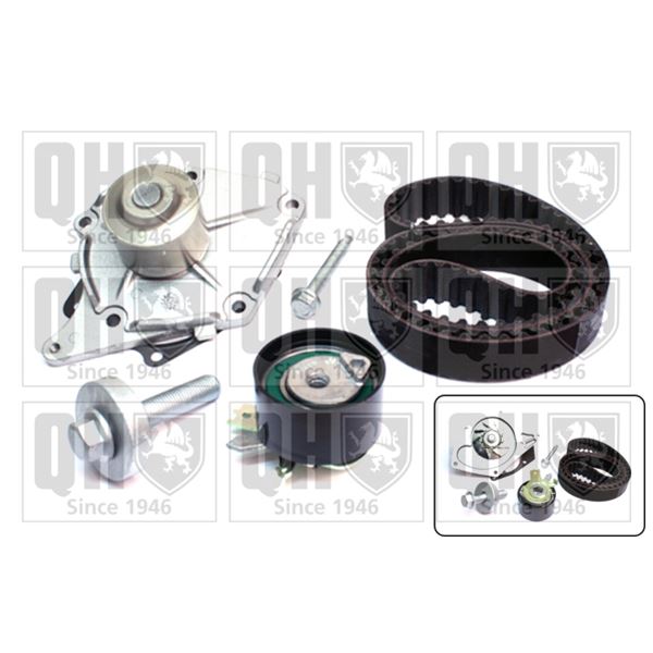 1 kit de distribution + 1 pompe à eau Quinton Hazell QBPK7640