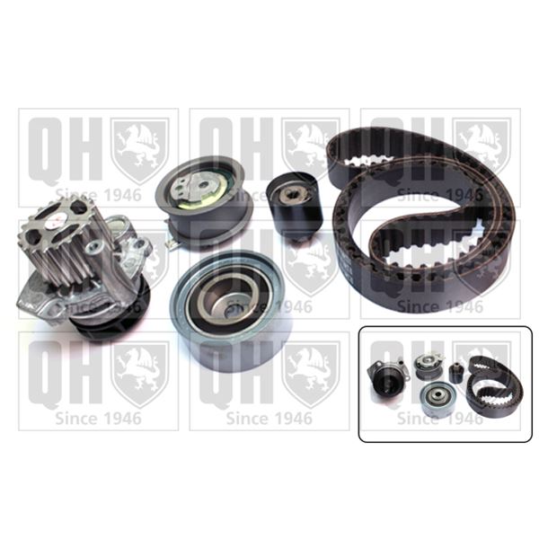 1 kit de distribution + 1 pompe à eau Quinton Hazell QBPK7761