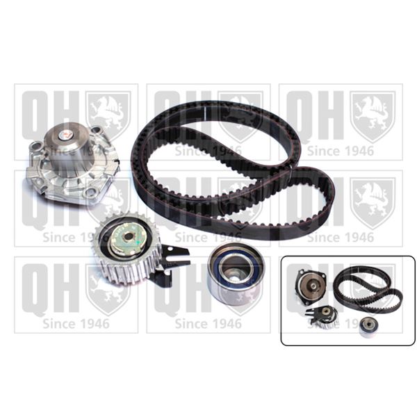 1 kit de distribution + 1 pompe à eau Quinton Hazell QBPK7980