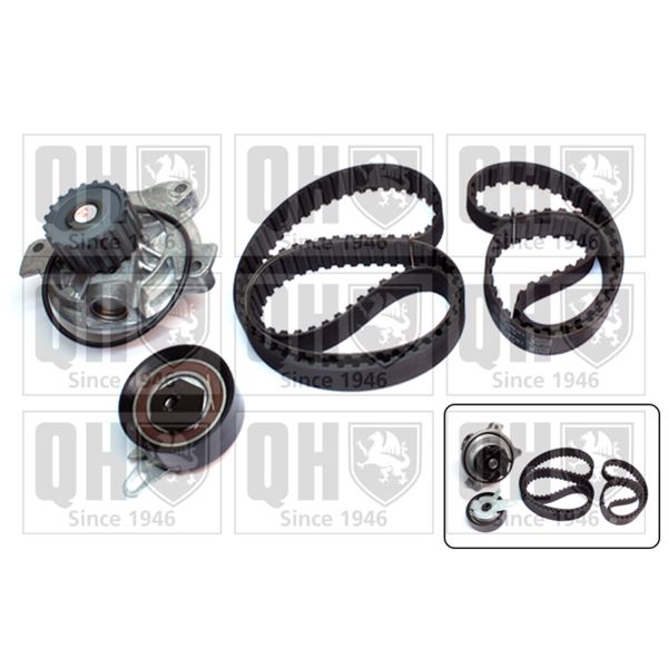 1 kit de distribution + 1 pompe à eau Quinton Hazell QBPK8070