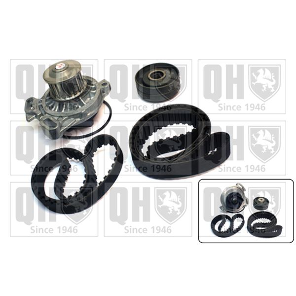 1 kit de distribution + 1 pompe à eau Quinton Hazell QBPK8080