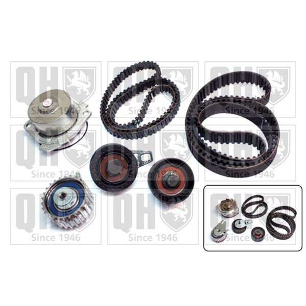 1 kit de distribution + 1 pompe à eau Quinton Hazell QBPK8350