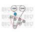1 kit de distribution + 1 pompe à eau Quinton Hazell QBPK8350