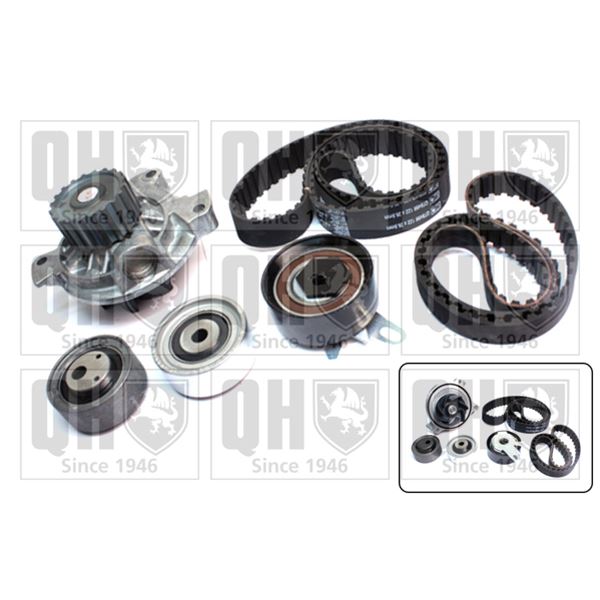 1 kit de distribution + 1 pompe à eau Quinton Hazell QBPK8560