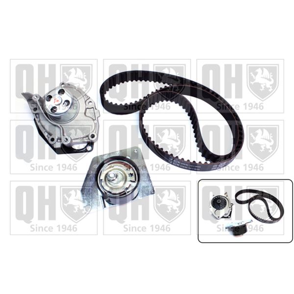 1 kit de distribution + 1 pompe à eau Quinton Hazell QBPK8740