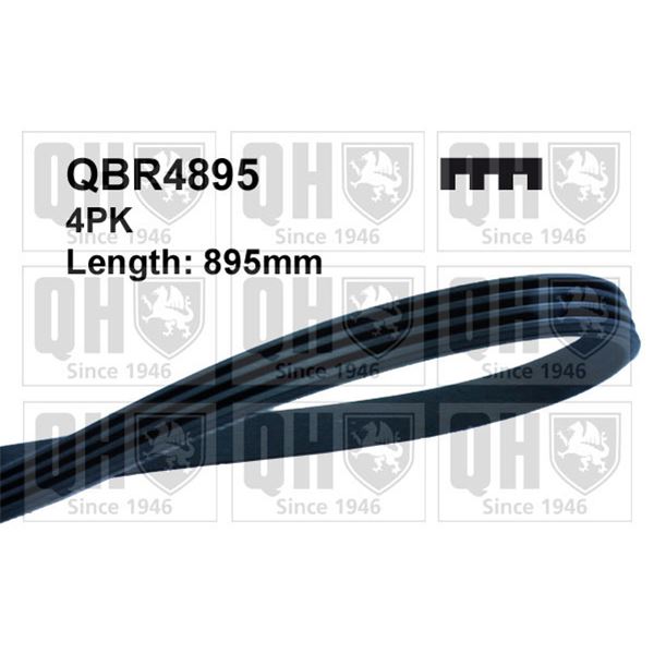 1 courroie d'entrainement Quinton Hazell QBR4895