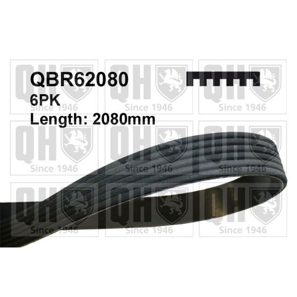 1 courroie d'entrainement Quinton Hazell QBR62080
