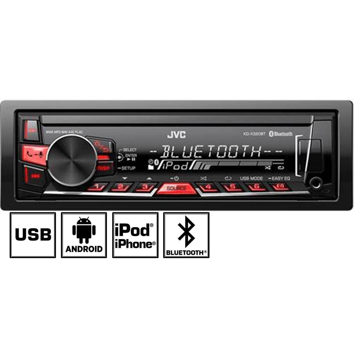 Autoradio Bluetooth Jvc Kd-x320bte