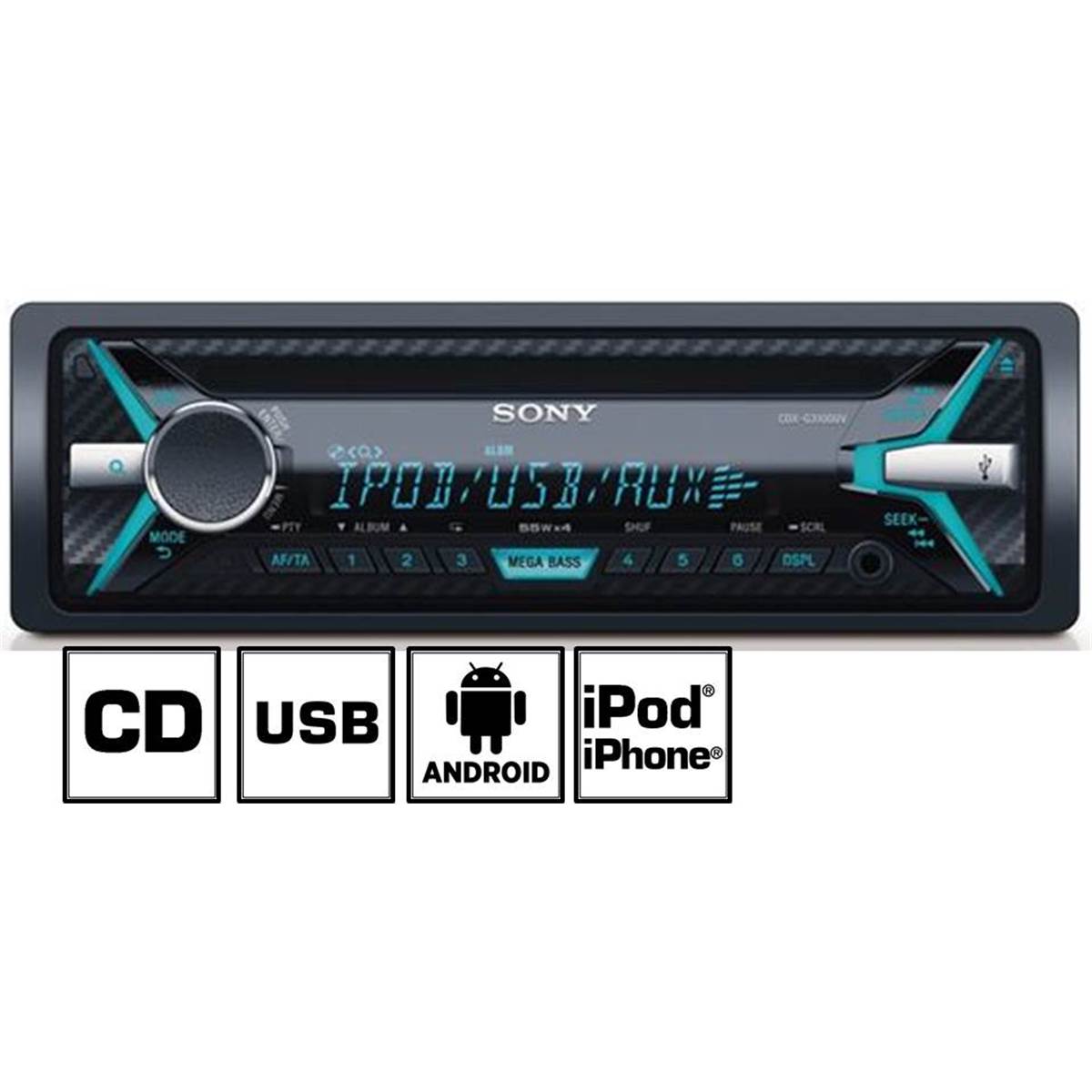 Autoradio Sony Cdx-g3100uv