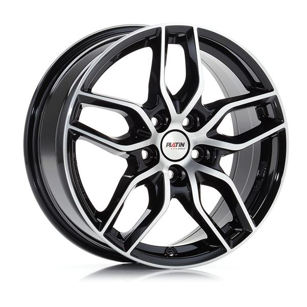 Jante PLATIN Pl72 Noir Brillant Poli 6,5x16 5x112ET46