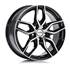 Jante PLATIN Pl72 Noir Brillant Poli 7,5x17 5x108ET45