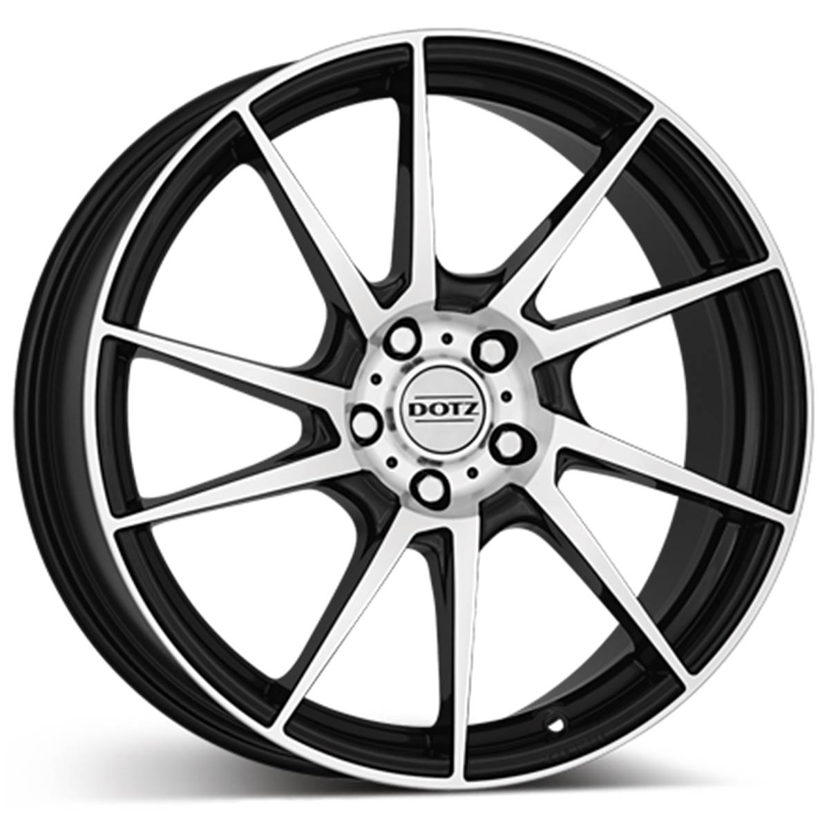 Jante Dotz Kendo Noir Mat / Face Miroir 8x18 5x112et48