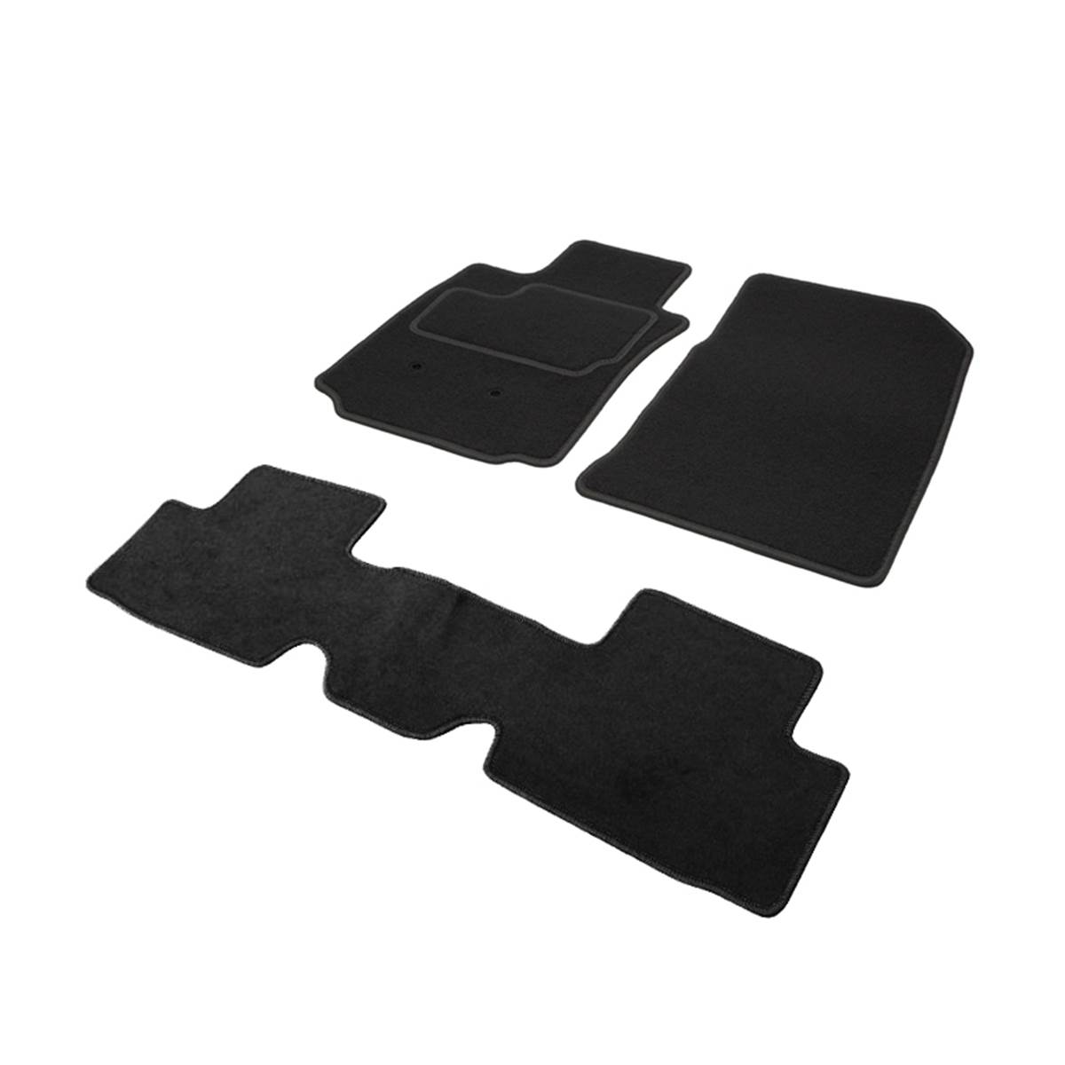 Tapis Avant Et 1er Rang Arrière Qualité Grand Tourisme Noir