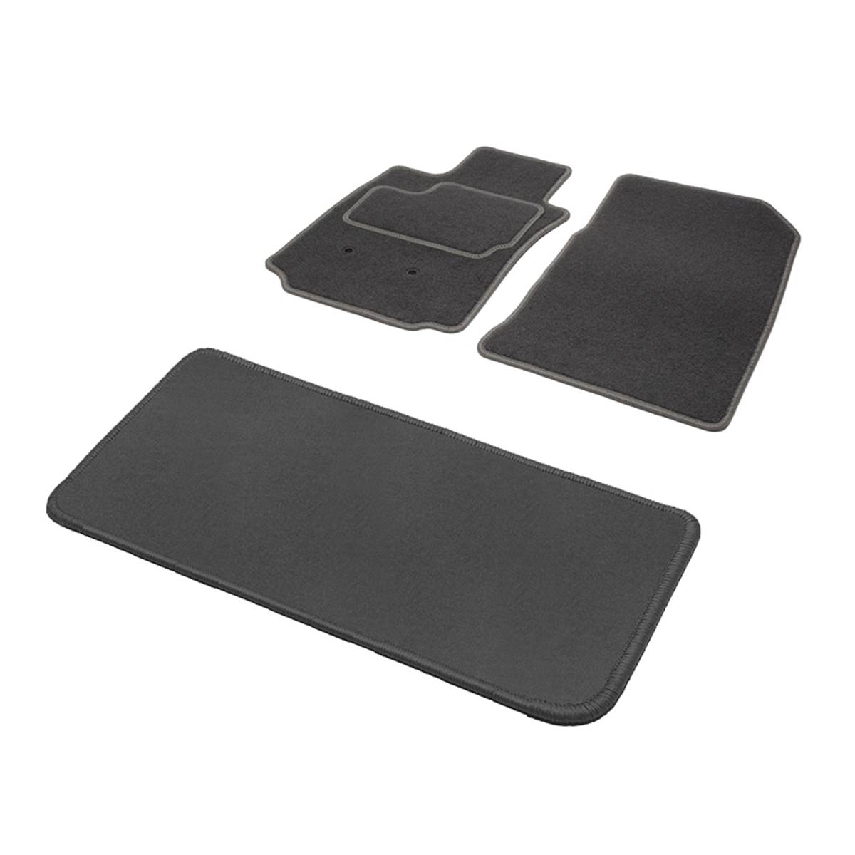 Jeu Complet De Tapis Sur Mesure Qualité Grand Tourisme Gris