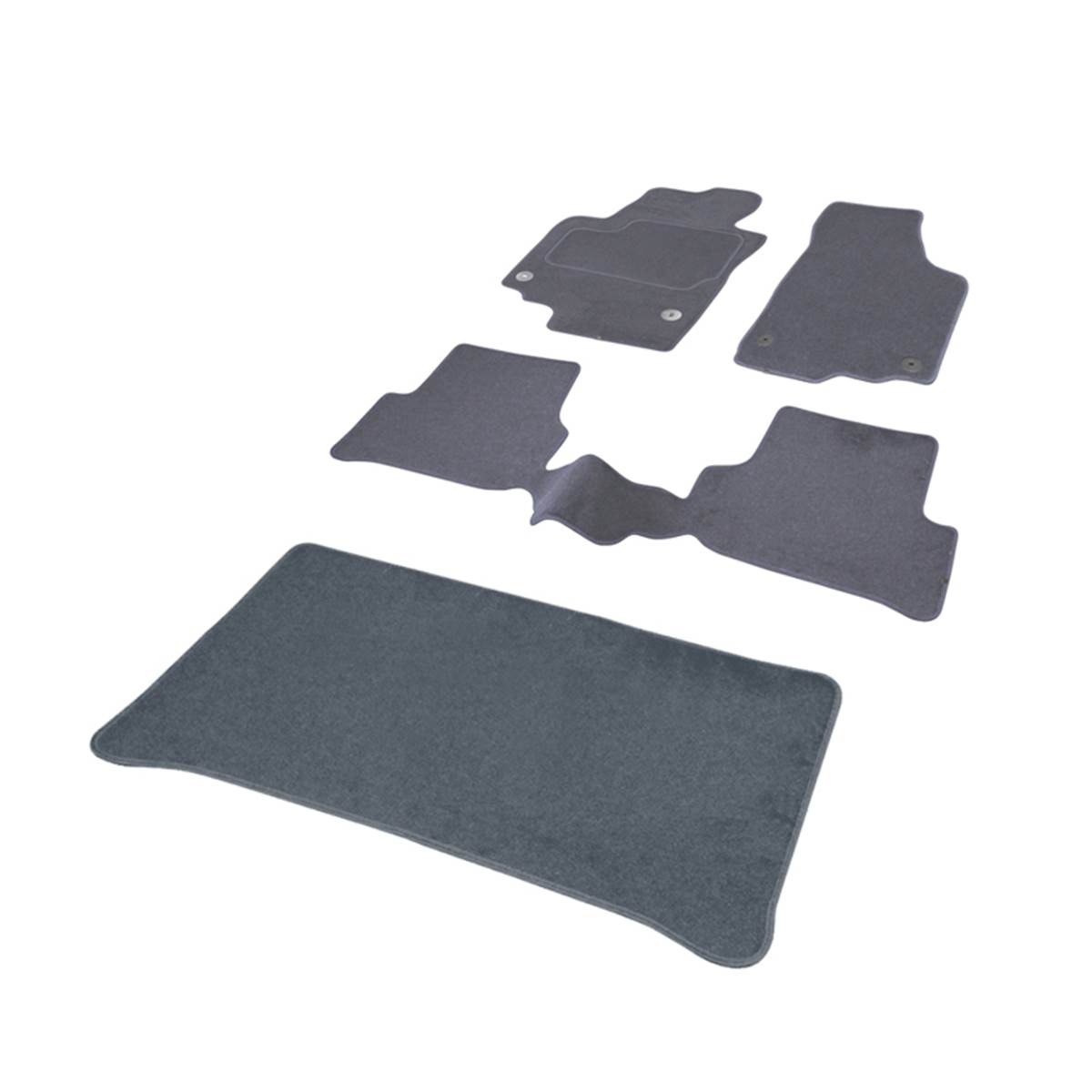 Jeu Complet De Tapis Et Tapis De Coffre Sur Mesure Qualité Elite Gris