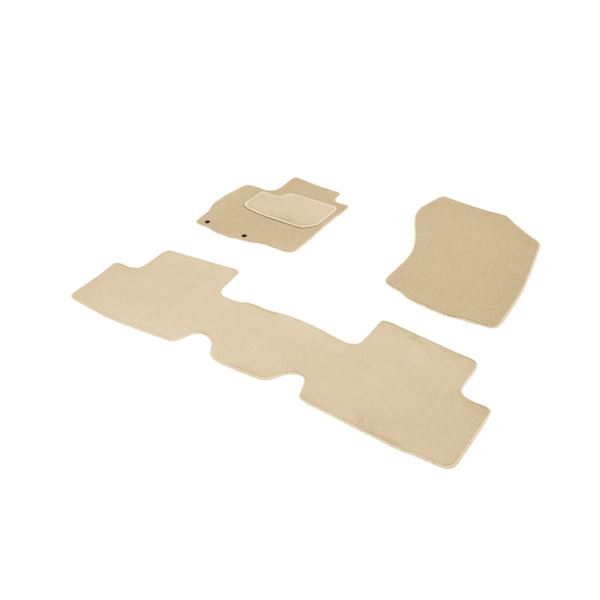 Tapis avant et 1er rang arrière sur mesure qualité ELITE beige