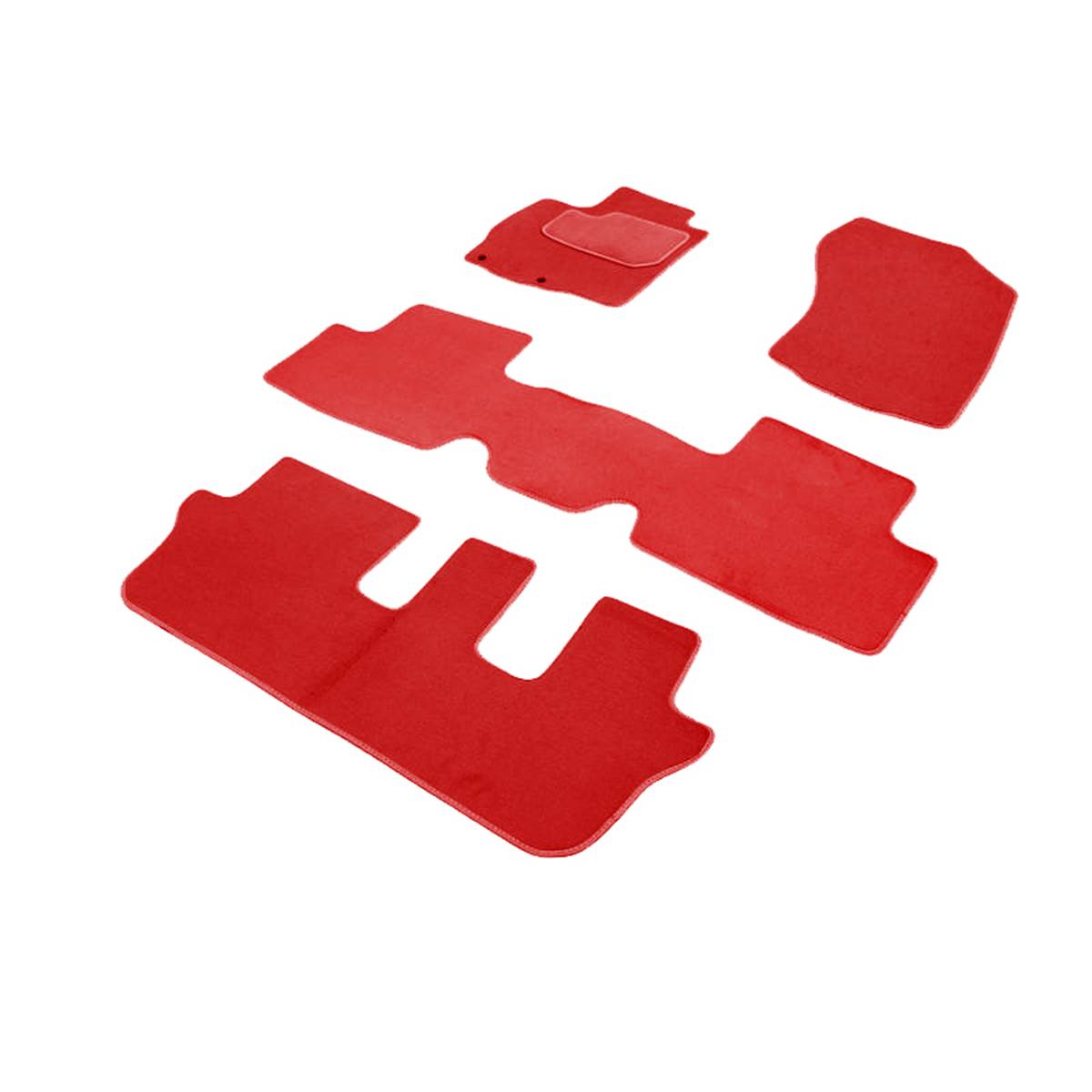 Jeu Complet De Tapis Sur Mesure Qualité Elite Rouge