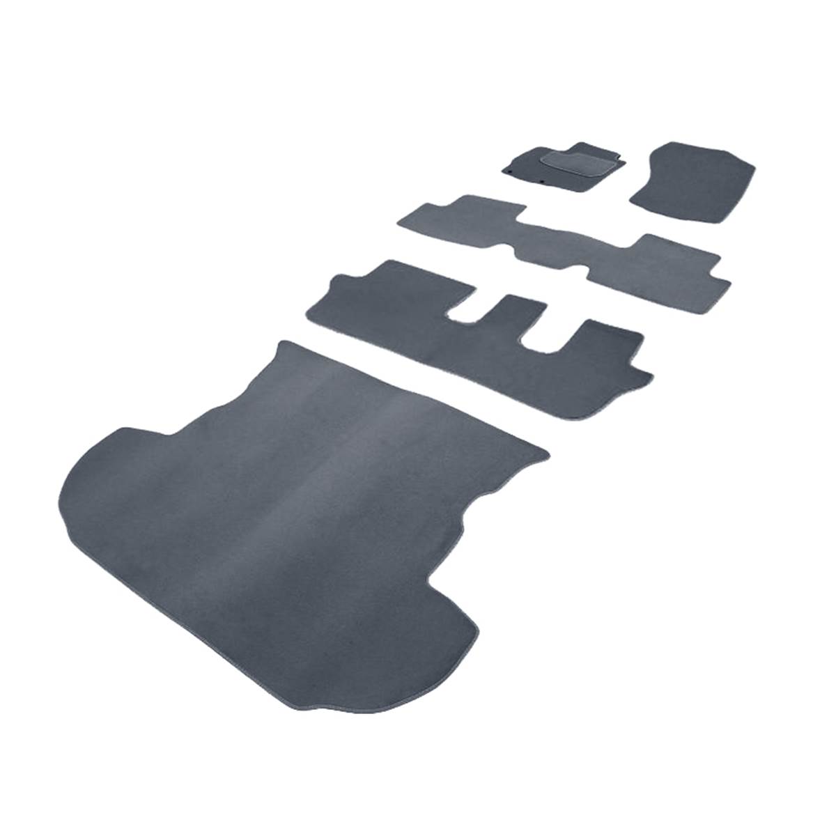 Jeu Complet De Tapis Et Tapis De Coffre Sur Mesure Qualité Elite Gris