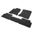 Jeu complet de tapis sur mesure qualité CARAT surpiqures grises