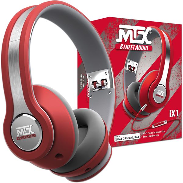 CASQUE AUDIO MTX IX1 ROUGE
