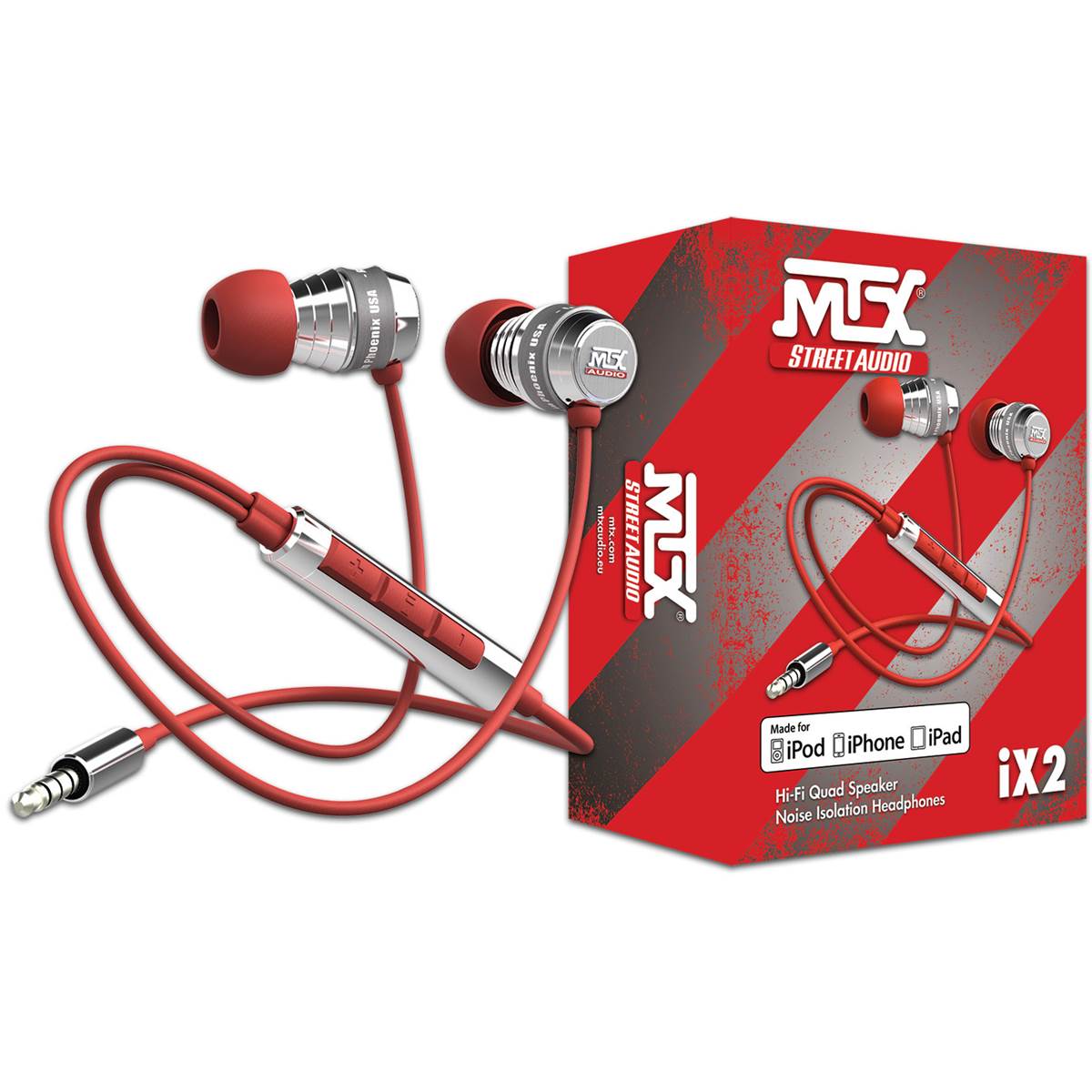 Casque Audio Mtx Ix2 Rouge