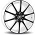 Jante RACER Axis Blanc Face Polie Noire 7,5x18 5x108ET45