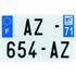 Plaque immatriculation Hybride 210 x 130 mm Showroom
