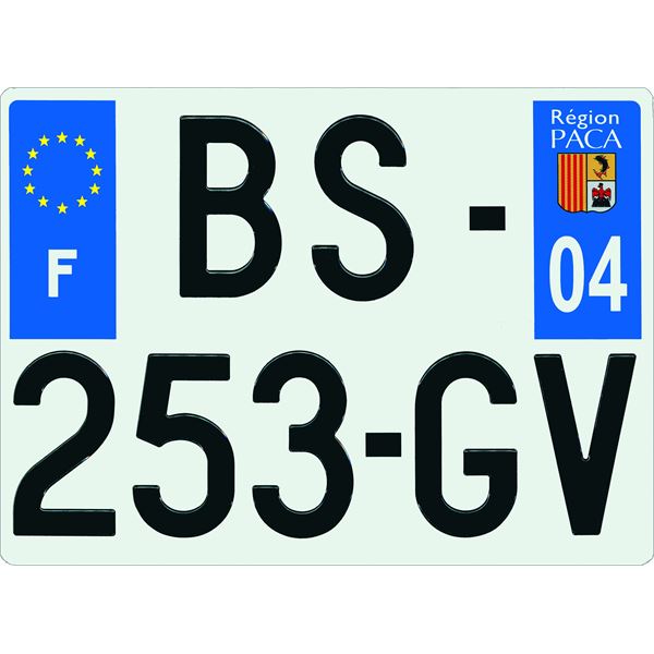 Plaque d'immatriculation Showroom 275x200mm