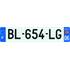 Plaque d'immatriculation Showroom 520x110mm