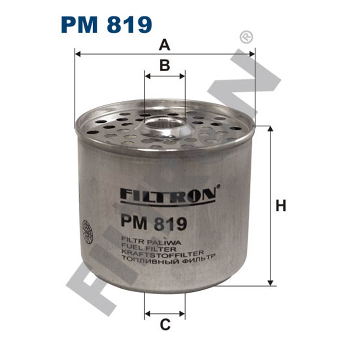 Filtre À Gasoil Filtron Pm819