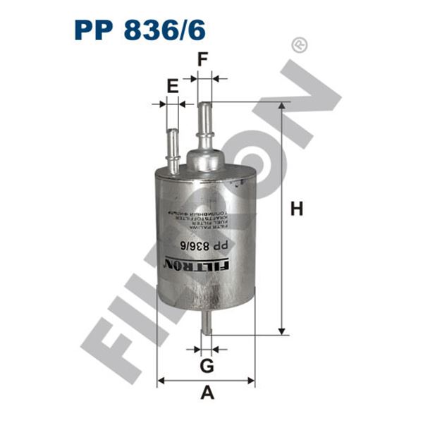 Filtre à gasoil Filtron PP836/6
