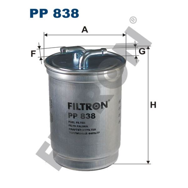 Filtre à gasoil Filtron PP838