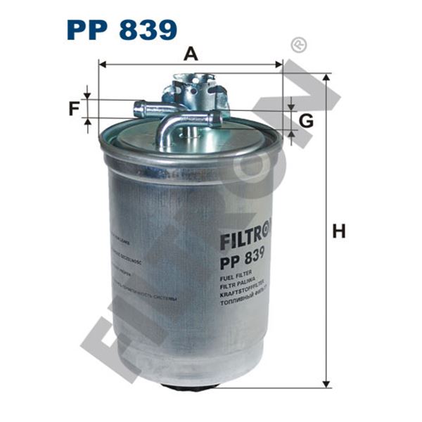 Filtre à gasoil Filtron PP839