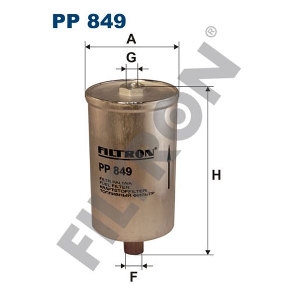 Filtre à gasoil Filtron PP849