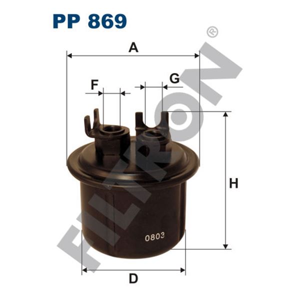 Filtre à gasoil Filtron PP869