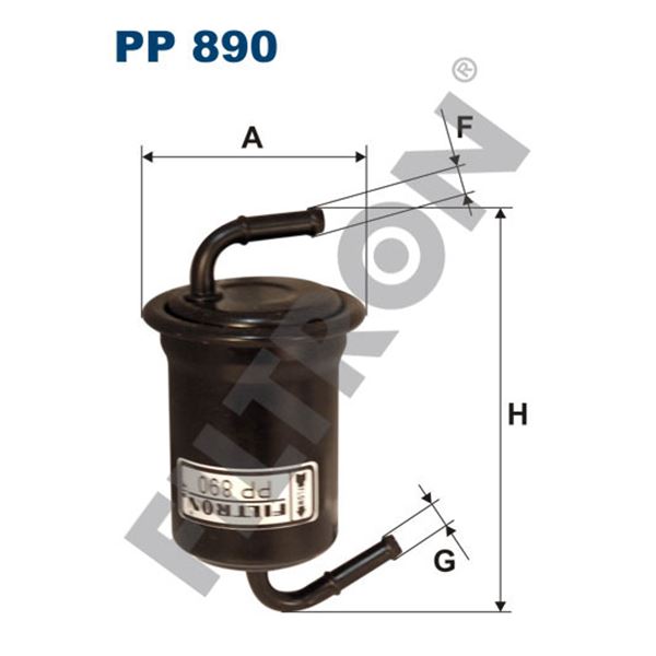 Filtre à gasoil Filtron PP890