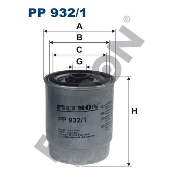 Filtre à gasoil Filtron PP932/1