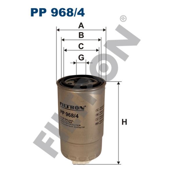 Filtre à gasoil Filtron PP968/4