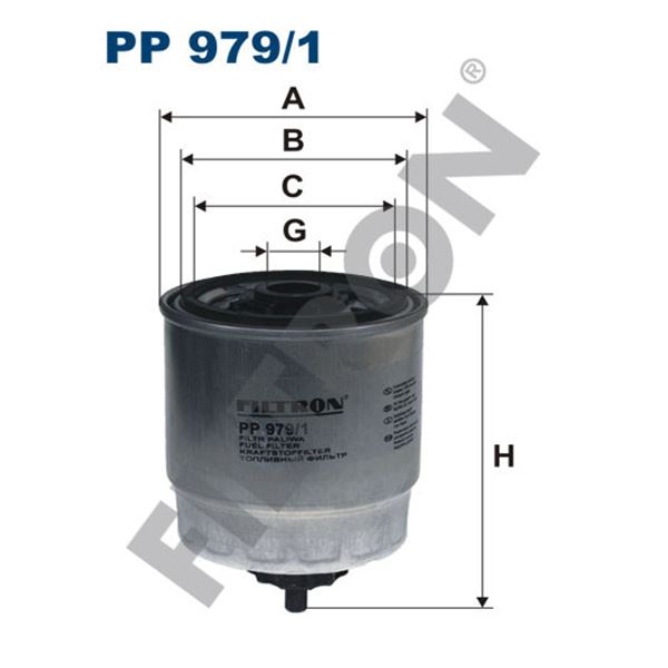 Filtre à gasoil Filtron PP979/1