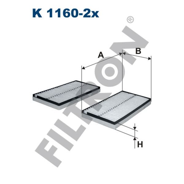 Filtre d'habitacle Filtron K1160-2X