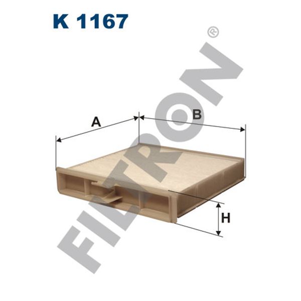 Filtre d'habitacle Filtron K1167