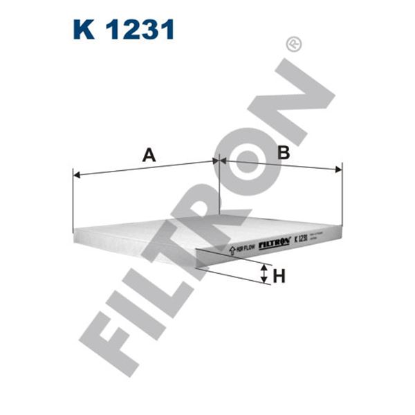 Filtre d'habitacle Filtron K1231